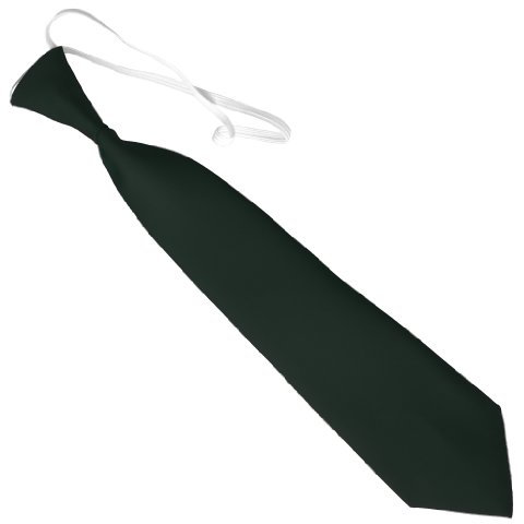 Great British Tie Club Para Niños Satén Elástico Corbatas - 24 Colores (Botella Verde)