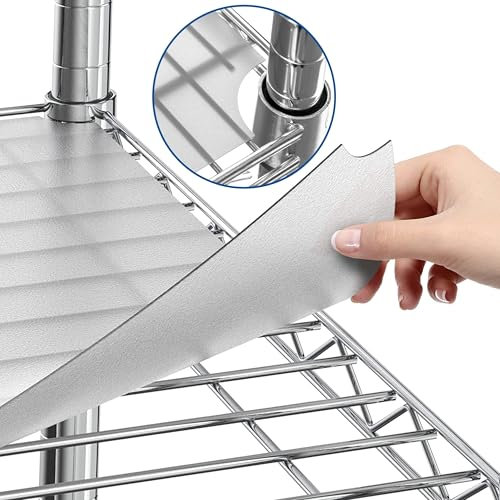 Regaleinlagen für Draht-Regale, 4 Stück, mattiert, klar (45,7 x 91,4 cm)