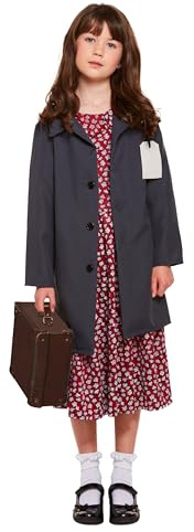 GIRLS EVACUEE COSTUME - LARGE