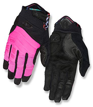 Giro Xena Gants de Cyclisme Femme, Rose/Noir/Tropical, L