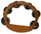 Tamburin ohne Fell aus Hartholz 15 x 3 cm warmer Klang Tambourin Percussion Kinder Rhythmus Weltmusik