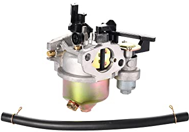 WOOSTAR 19mm Carburateur PZ19 avec Conduite de Carburant Remplacement pour GX140 GX160 GX168 GX200 5.5hp 6.5hp Moteur 163cc 196cc Dirt Bike Argent