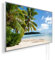 Könighaus 800W Infrarotheizung mit Bild in HD Qualität ✓ inkl. Thermostat ✓ 5 Jahre Garantie ✓ Doppelter überhitzungsschutz ✓ Infrarot Wandheizung ✓ Motiv: 40. Insel Palme