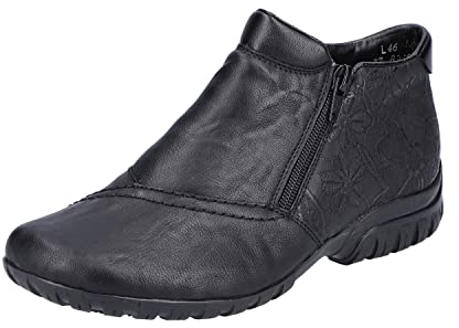 Rieker Femme Herbst/Winter Botines, Noir (Schwarz/Schwarz/Schwarz / 00 00), 41 EU