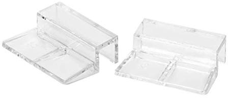 Pssopp 20Pcs Clip de Cubierta de Vidrio de Acuario Clips de Tapa Universal de acrílico para acuarios sin Montura Soporte de Cubierta de Vidrio de Acuario de acrílico de Color Claro(10mm)