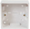 PRO ELEC PELB1495 1-Gang White Surface Mount Pattress Box, 32 mm