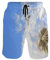 BKEOY Herren Strandshorts Pusteblume Shorts Sommer schnell trocknend Surfbrett Badehose mit Netzfutter Gr. S, Multi