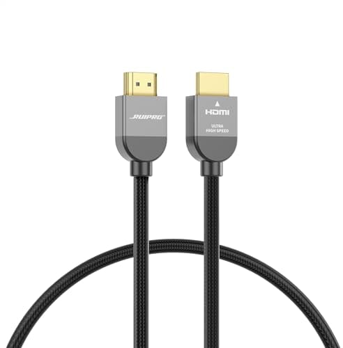 RUIPRO 8K Certified HDMI 2.1 Cable 3.3ft/1m Ultra HD High Speed 48Gbps 8K@60Hz 4K@120Hz Dynamic HDR eARC HDCP 2.2/2.3 Compatible with Blu-ray player HDTV Projector Home Theatre TV Box Games