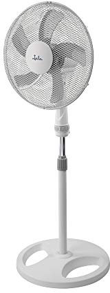 Jata JVVP3050 Ventilador de pie con altura máxima de 1,3 m. 3 velocidades. Cabezal inclinable y oscilación automática. Rejilla de metal protectora delantera y trasera.
