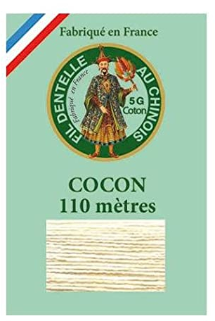 Sajou Cocon Calais - Fil Dentelle& Broderie - Fil au Chinois Fabriqué en France - Coloris 6308- BIS