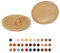 (Pack of 50 pcs) Pozi Screw Cover Caps 12 mm Diameter, Pozidriv Head Clip On Plastic Covers, Furniture Decorative Cap (50, Brown S19)