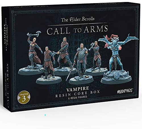 Modiphius Entertainment | The Elder Scrolls: Call to Arms | Vampire Core Set | Miniature Game | Unpainted