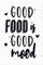 JUNIWORDS Poster, Good food is good mood, 60 x 90 cm (1007434)