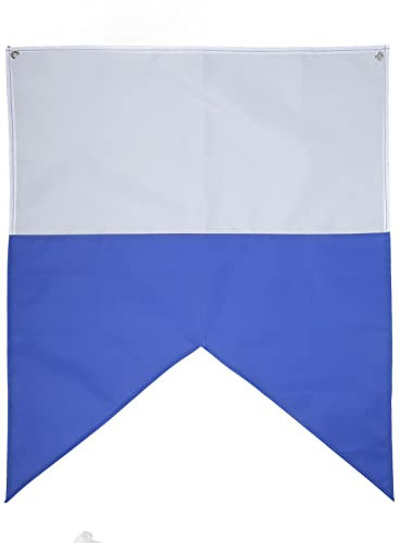 VGEBY Diving Flag, 70x60cm Polyester White Blue Flag Under Water Flag Diver Down Warning Flag Lightweight Portable Boat Flags