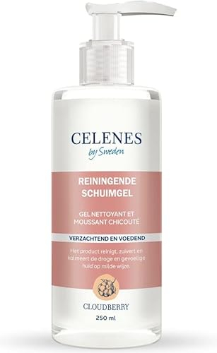 Celenes by Sweden Cloudberry Reinigungsschaum-Gel – Beruhigend und Nährend – Ohne Alkohol, Silikone und Parabene – Geeignet für trockene & empfindliche Haut – Umweltfreundlich – 250 ml