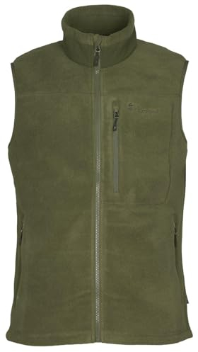 Pinewood Fleeceweste Herren Ärmellos - Grün/Schwarz/Blau - Outdoor Weste Herren aus 100% übergebliebenen Stoffen - Herren Weste Outdoor für die Jagd und zum Wandern - Fleece Weste Herren Weste