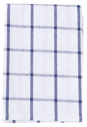 ADJAN Dinner Napkins Kurzer Pastroal-Tisch-Servietten Geschirrtücher blau gestreifte Baumwolle Plaid-Matten Tischsets Küchenhintergrund Tischdecke (Color : 01)
