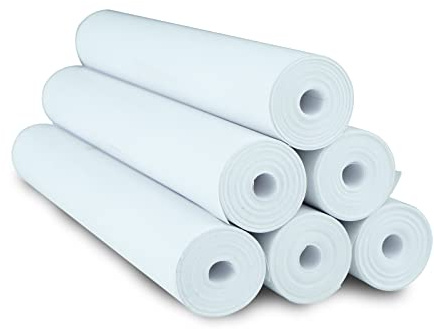 NYEAR Lot de 6 rouleaux de papier thermique A4 à séchage rapide (210 mm de largeur/7,6 m de long, Φ3 cm) pour imprimante portable, plus épais, plus lumineux et la police est plus claire pour améliorer