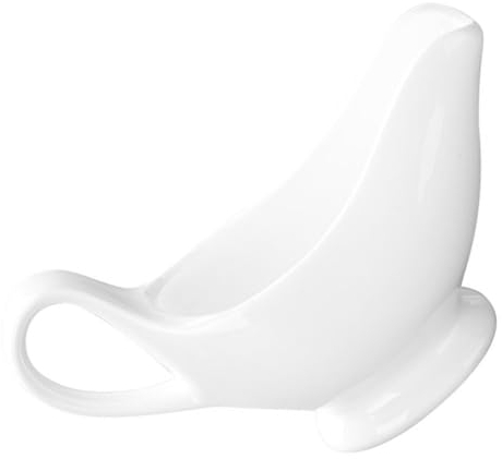 Cabilock Salsiera In Ceramica Bianca Salsiera In Porcellana Da 100 Ml Con Beccuccio Antigoccia Brocca Per Salsiera Con Manico Per Condimenti Per Insalata Brodo Di Latte Panna E Altro L