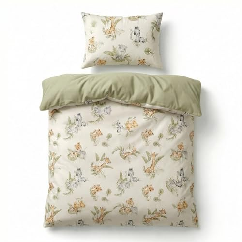 BABYSAFE Set Copripiumino Lettino 100x135 e Federa Cuscino 40x60 Coordinata