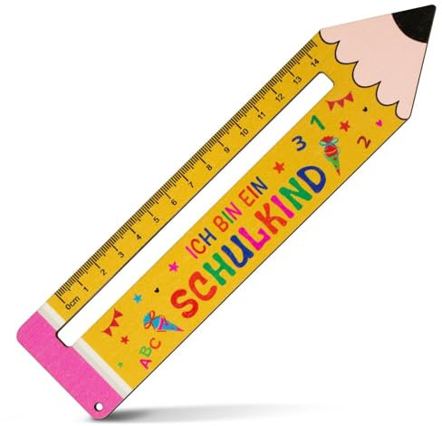 BOFUNX Lesehilfe Kinder 1 Klasse Lesehilfe Schulkind Personalisiert Holz Lesezeichen Leselineal zur Einschulung Kinder Schulanfang Geschenkidee Schultüten Füllung