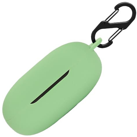 Custodia in silicone per Samsung Galaxy Buds/Buds+, custodia protettiva antiurto e pelle protettiva per Samsung Galaxy Buds/Buds Plus con Keychain (verde)