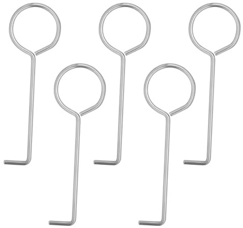 5 Stück Abfluss Hebehaken Abflussreinigungshaken Aus Edelstahl Abflussgitterzieher Infinity Abfluss Hebeschlüssel für Einfache Reinigung des Duschabflusses