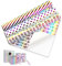 Bieiyhe 3 Rolle Geschenkpapier Regenbogen, Geschenkpapier Kinder Mädchen, Geschenkpapier Geburtstag, Geschenkpapier Bögen, Packpapier Valentinstag, Gift Wrapping Paper für Weihnachten