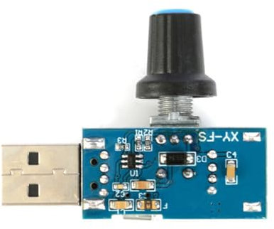 GMBYLBY 5W USB Fan Stepless Governor Module USB Speed Controller 5V USB 4-12V Speed Control Knob With Switches For USB Fan