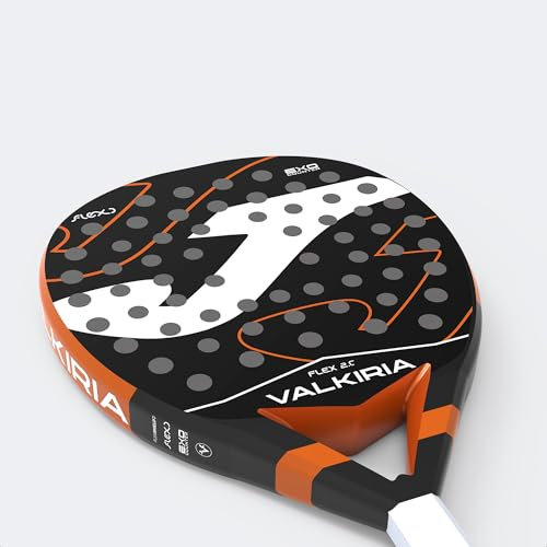 Joma Pádel Pala Valkiria Flex, Nero Arancione Fluor
