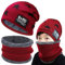 Axinyijia Bonnet Tour de Cou Polaire pour Enfant, Ensemble Bonnet d'hiver et Cache Cou Garcon, Packs Bonnet Écharpe avec Doublure Polaire Enfant 5-10 Ans (rouge)