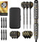 Harrows Opus Darts-Set I Professionelle Dartpfeile mit 90% Wolframstahlspitze, ALLE Gewichte Pro Darts I Riesiges 16-teiliges Set mit Carbon-ST-Schäften, Opus-Flights (23g)
