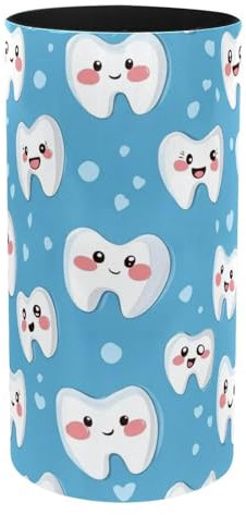 Musikbox, Stiftehalter, Schreibtisch-Organizer, Stiftehalter, Behälter, Schreibtisch-Schreibwaren-Organizer, Tisch, Blumentopf, Make-up-Pinselhalter, niedliche Zähne