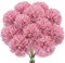 Minnhua 12 Pezzi Ortensie Finte Realistiche Seta, Fiori Artificiali con Steli, Fiori Finti per Decorazioni, Ortensia Artificiale per Feste in Giardino, Matrimoni, Centrotavola (Rosa)