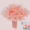 2pcs 4m Papier Für Blumenstrauß Hochzeit Geschenkpapier Mit Perlenrand Blumenpapier Verpackungspapier Einwickeln Blumen Gewelltes Netzgarn Für Partygeschenke Floristenbedarf Valentinstags (rosa)
