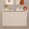 White Radiator Shelf 100cm/39.7in Upgraded Design Load Bearing 30kg Easy to Install No Drilling Required Perfect for Plants and Decorations