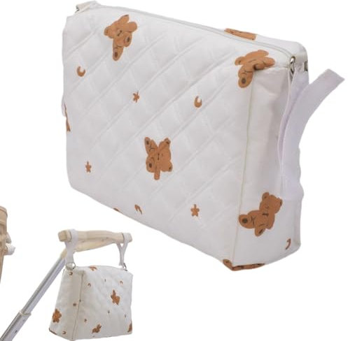 RTRTGS Organizer Dispenser, Borsa Passeggino Universale e Portaoggetti con Tracolla, Leggera e Capiente, Design Animali Colorati, Con Ganci Inclusi