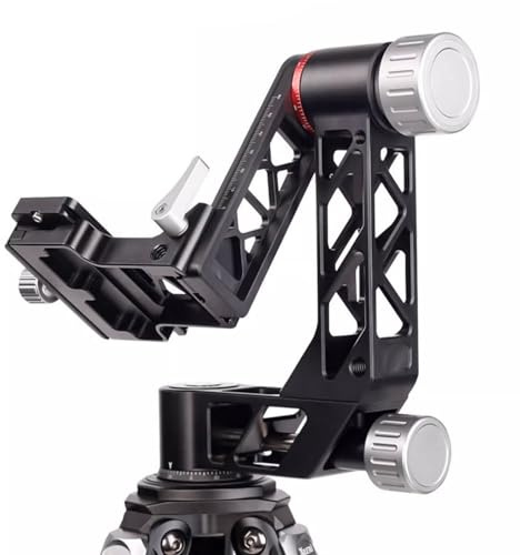 Tripod Head, Professional Heavy Duty Aluminum Alloy 360° Panoramic Gimbal With for Arca Swiss Standard Quick Release Plate, for DSLR Cameras Telephoto Lenses