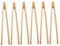 INOOMP Pinces en Bois 6 Pièces Pinces en Bois Éducatives pour Enfants Pinces en Bois Motricité Fine Comptage pour Enfants Petites Pinces