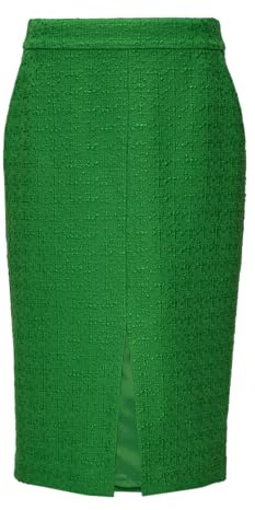 Comma Midi-Rock aus Bouclé mit Eingrifftaschen