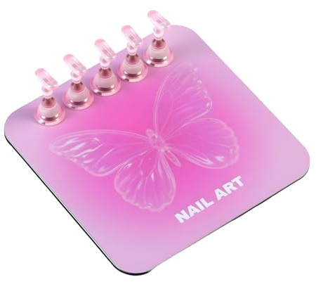 Yidueace Acrylic Nail Holder | Practice Display Supplies - Fake Nail Display Stand,for Home Beauty Salon Travel Art School Apartment Parties