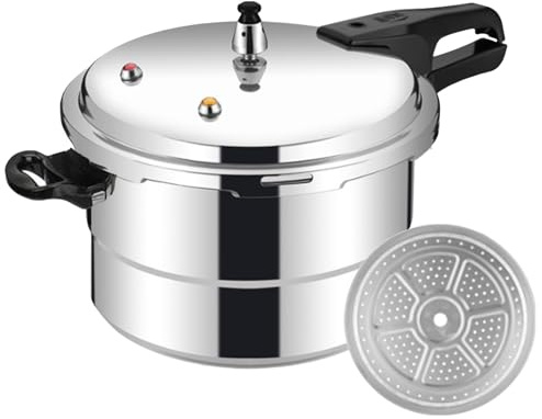 Autocuiseurs - Cocotte Minute 5 Litres avec Panier Vapeur Amovible | Marmite en d'Aluminium pour Viandes Volailles Légumes Poissons Cuisine Maison