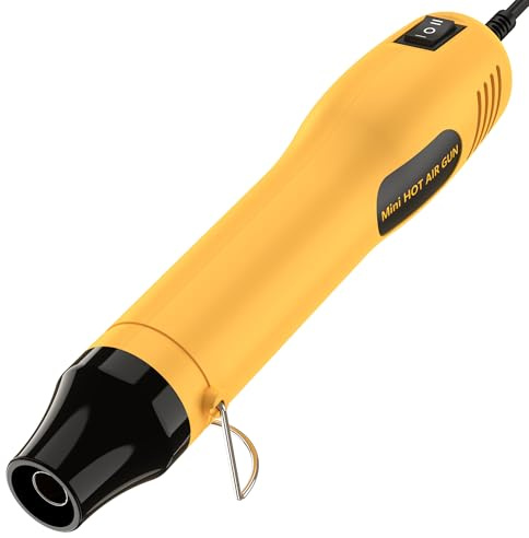 JFtools Mini Heat Gun, 380W Heat Gun, Dual Temp Heat Gun 250°C-350°C, Fast Heat Hot Air Gun with Overload Protection for DIY Craft Embossing Shrink Wrapping