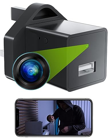 SOVAWIN Spy Camera USB Charger Hidden Camera WiFi 1080P HD Wireless Indoor Secret Mini Nanny Cam Home Security with Motion Detection Remote App Control