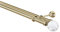 Gardinenstange 25/16 mm 2-Läufig Antik-Gold Metall, 200