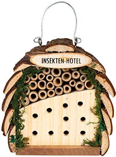 Gardigo Insektenhotel für Bienen und Marienkäfer aus Holz | Nistkasten zum Aufhängen für Garten und Balkon