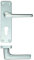 ZCA21EPSA Contract Aluminium Lever On Euro Profile Backplate SAA From The Door Handle Store