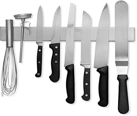 Modern Innovations FBA_MI 1005 16 Inch Stainless Steel Magnetic Knife Bar, Silver