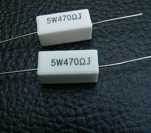 Jellyfish Audio 470 Ohm 5W 6L6 Cathode Resistors for Fender Champ Valve Guitar Amplifier 470R