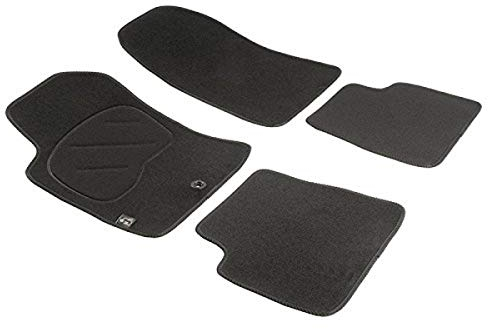 Pool Line Teppich Set nach Maß Premium Schwarz für VITO/Viano (W639) von 2003 bis 2014 Vorne Bereich.
